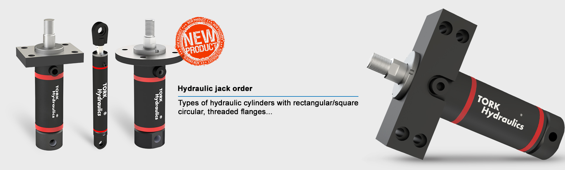 Hydraulic jack - making and ordering hydraulic cylinder - circular-square-rectangular-threaded flange cylinder